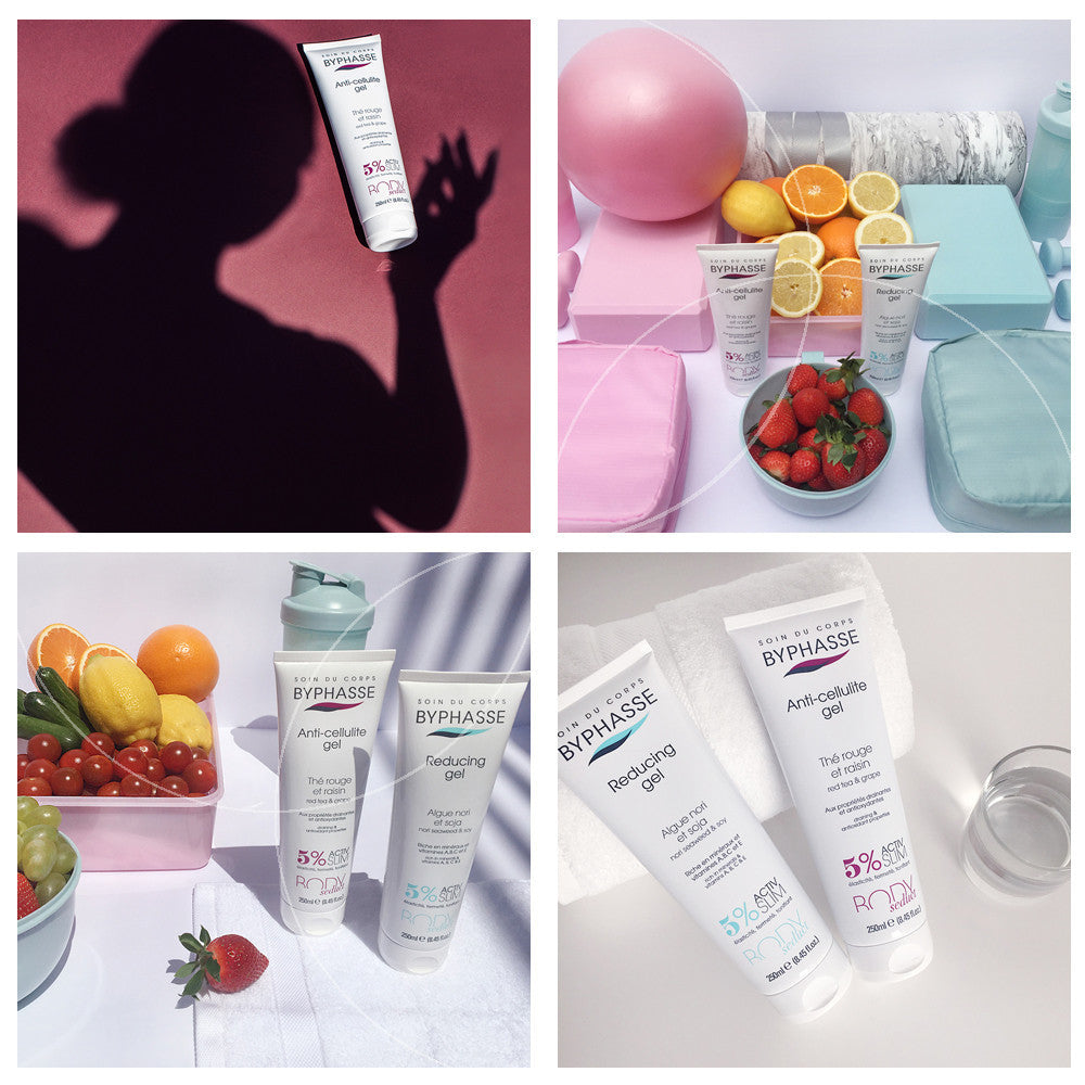 BYPHASSE BODY SEDUCT Gel anti-cellulite au thé rouge et au raisin 250 ml