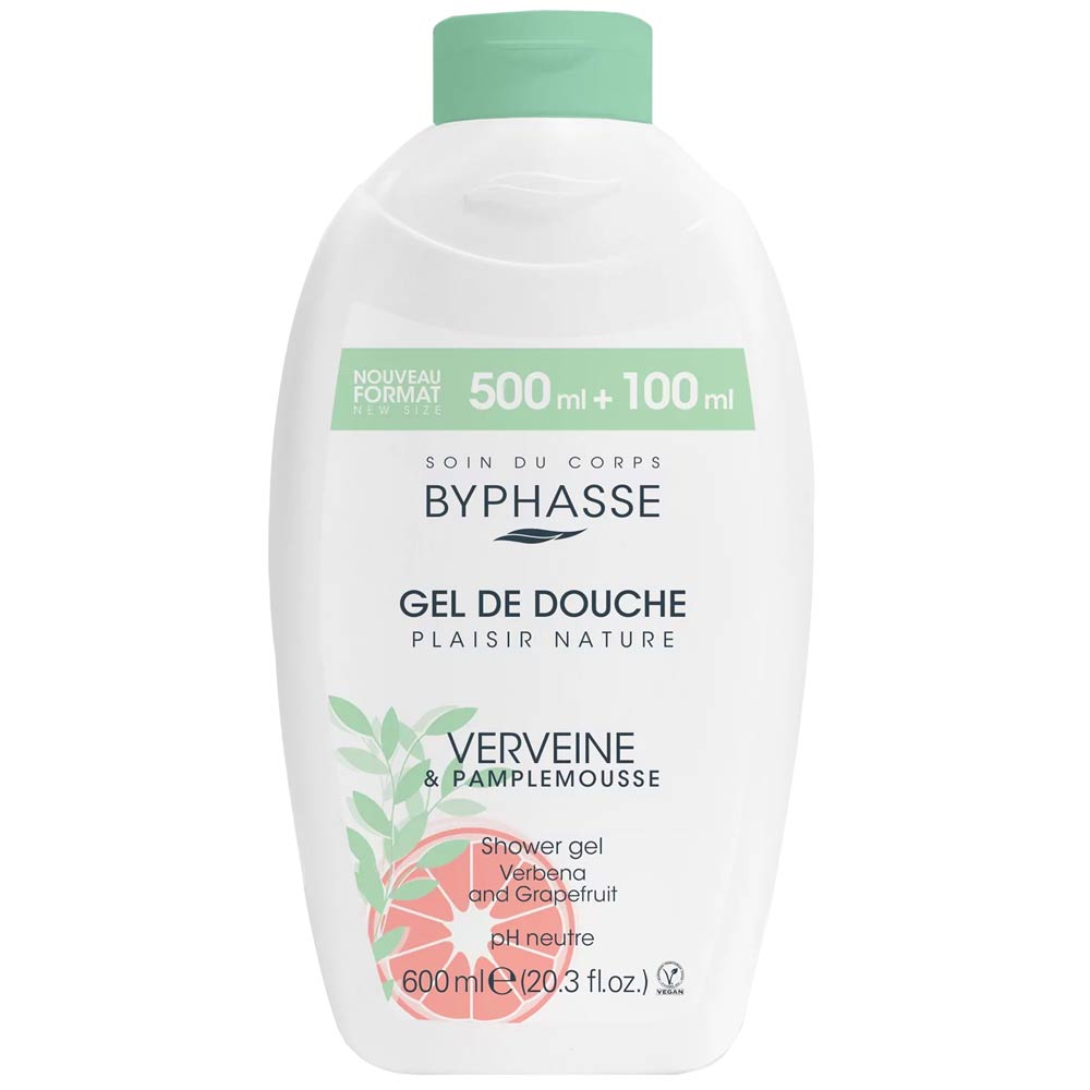 BYPHASSE VERVEINE &amp; PAPLEMOUSSE shower gel 600 ml