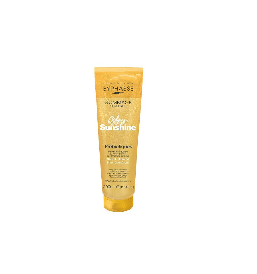 BYPHASSE GLOW SUNSHINE prebiotic body scrub 300 ml
