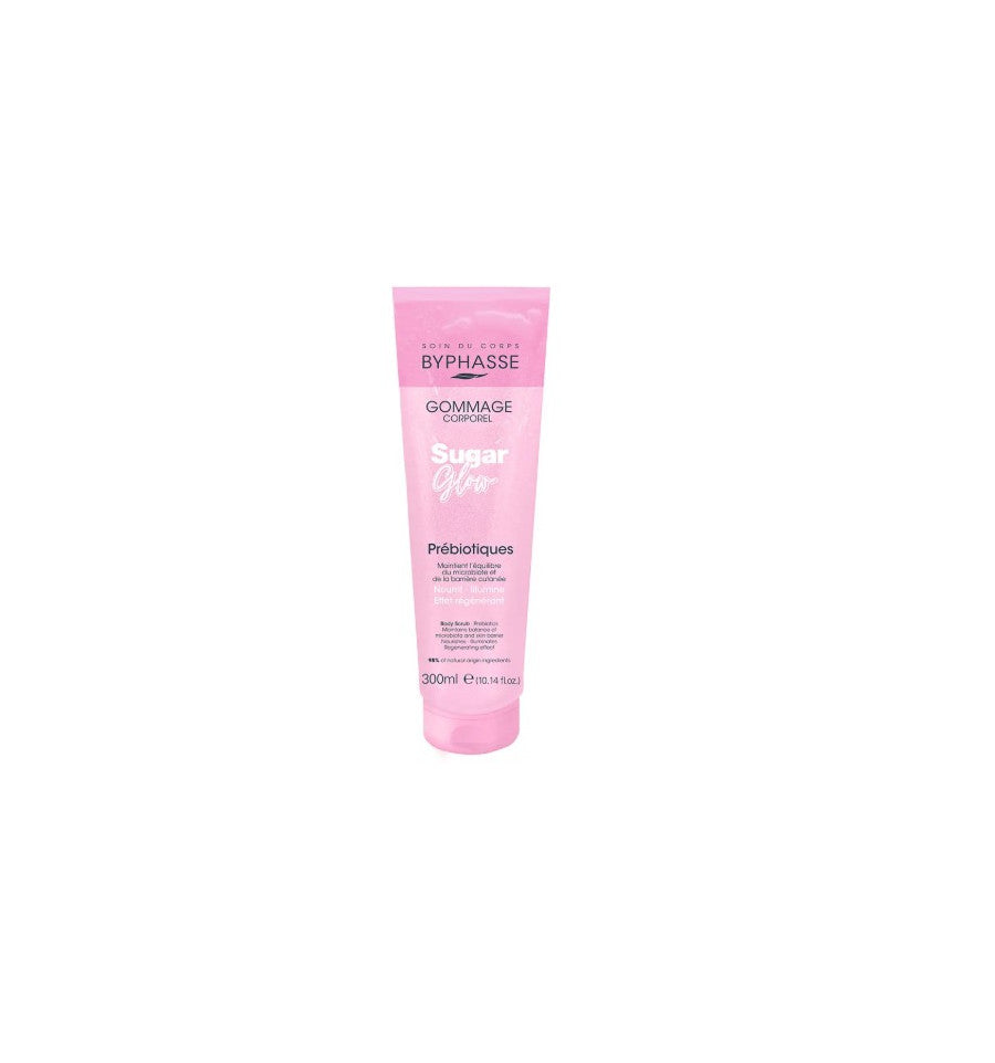 BYPHASSE SUGAR GLOW esfoliante corpo prebiotico 300 ml