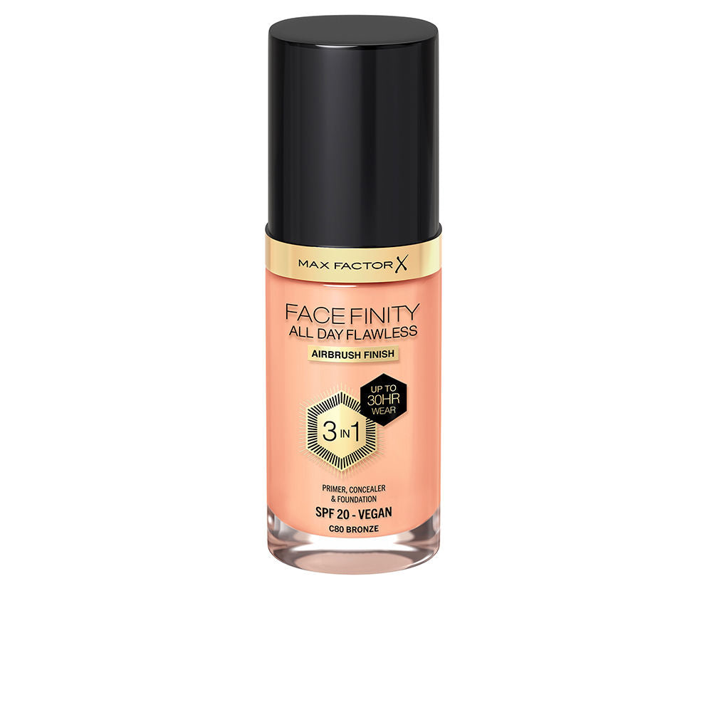 MAX FACTOR FACEFINITY 3IN1 primer, concealer &amp; foundation #80-bronze 30 ml