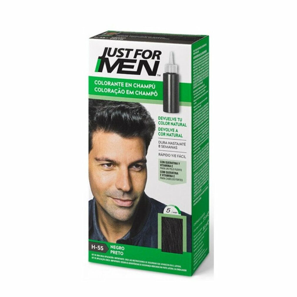 JUST FOR MEN Shampoo Colorante per Capelli #Nero 30ml