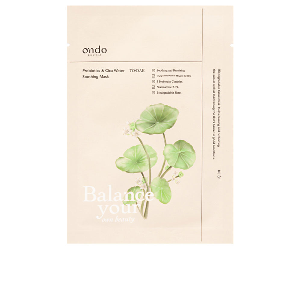 ONDO BEAUTY 36.5 PROBIOTICS & CICA WATER soothing mask 25 ml