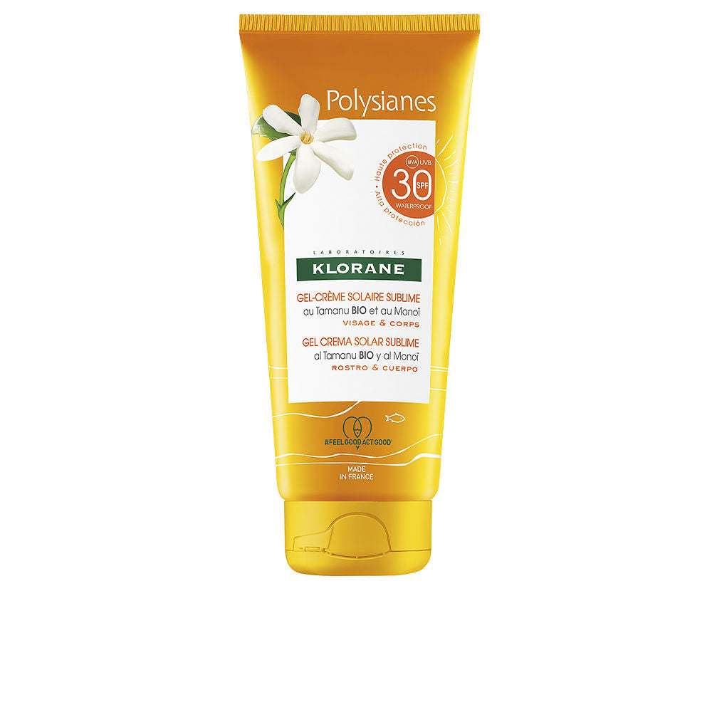 KLORANE POLYSIANES MONOÏ AND TAMANU BIO sun gel face and body SPF30 200 ml