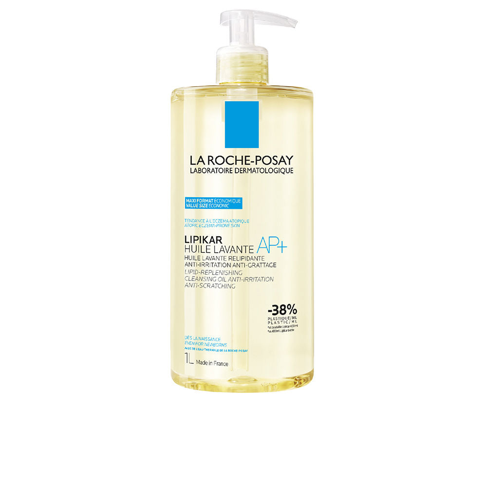 LA ROCHE POSAY LIPIKAR AP+ Cleansing Oil Anti-irritation Body Cleanser for Atopic Skin 1000 ml