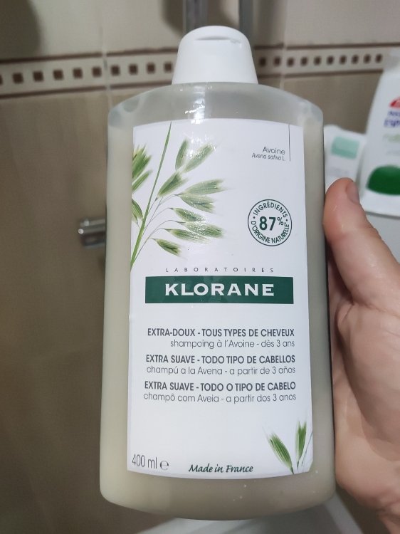 KLORANE A LA LECHE DE AVENA champú extrasuave duo 2 x 400 ml