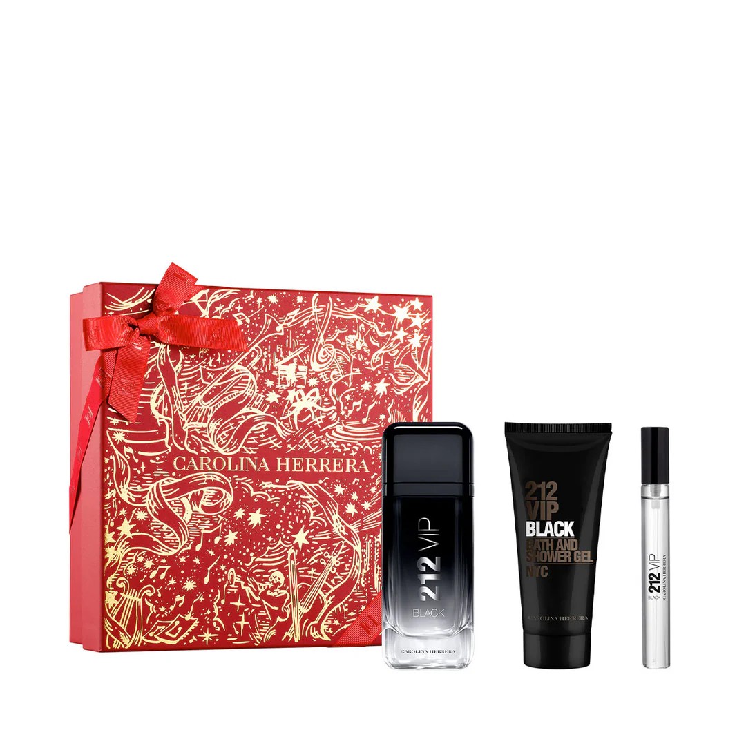 CAROLINA HERRERA 212 VIP BLACK CASE 3 pcs