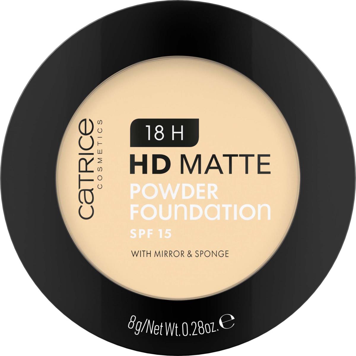 CATRICE HD MATTE fondotinta in polvere SPF15 #015N 8 gr