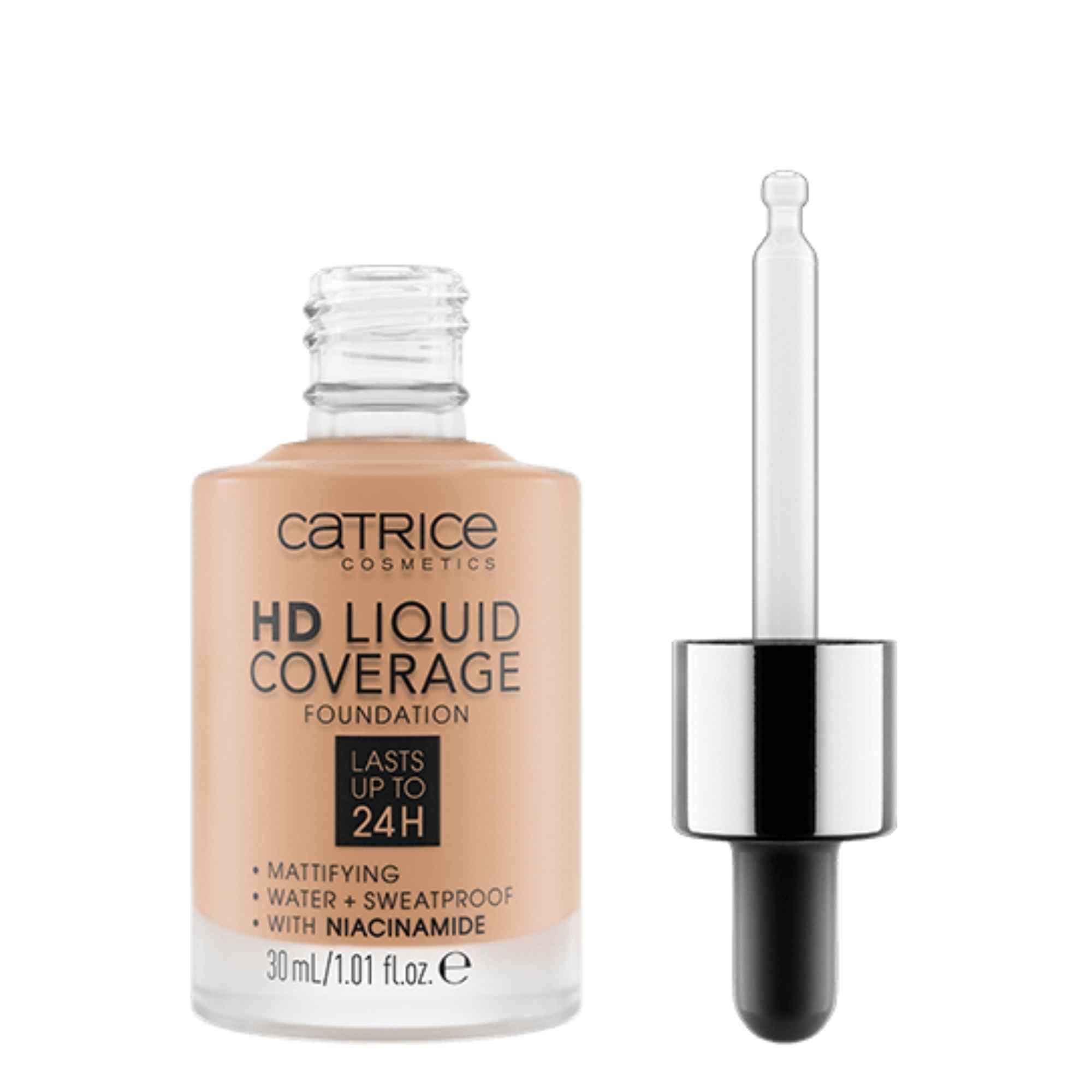 CATRICE HD LIQUID COVERAGE FOUNDATION lasts up to 24h #040-warm beige 30 ml