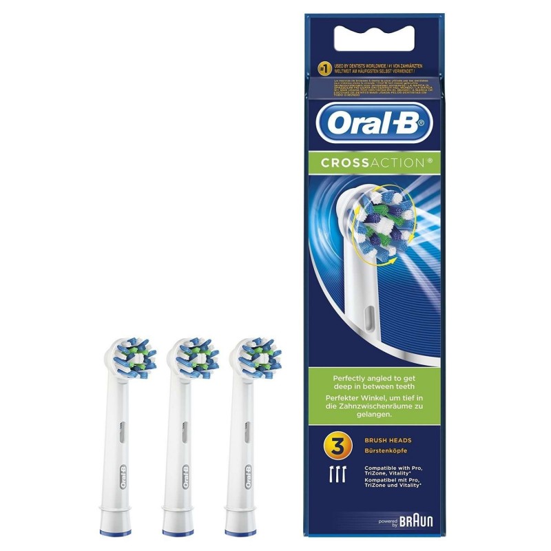 Têtes ORAL-B CROSS ACTION #blanc 4 u