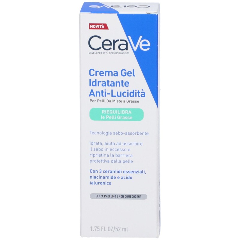 CERAVE CONTROLLO OLIO crema gel idratante per pelle da mista a grassa 52 ml