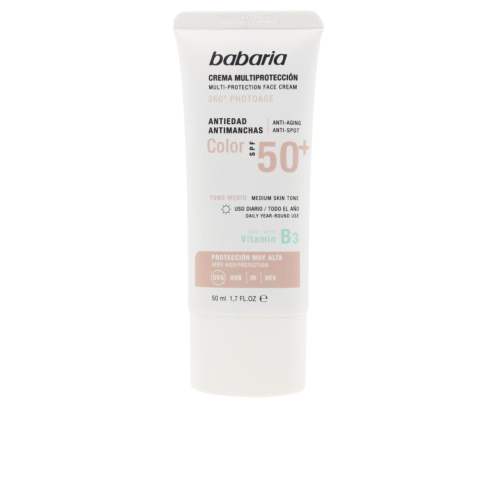 BABARIA SOLAR MULTIPROTECTION color anti-spot cream SPF50+ 50 ml