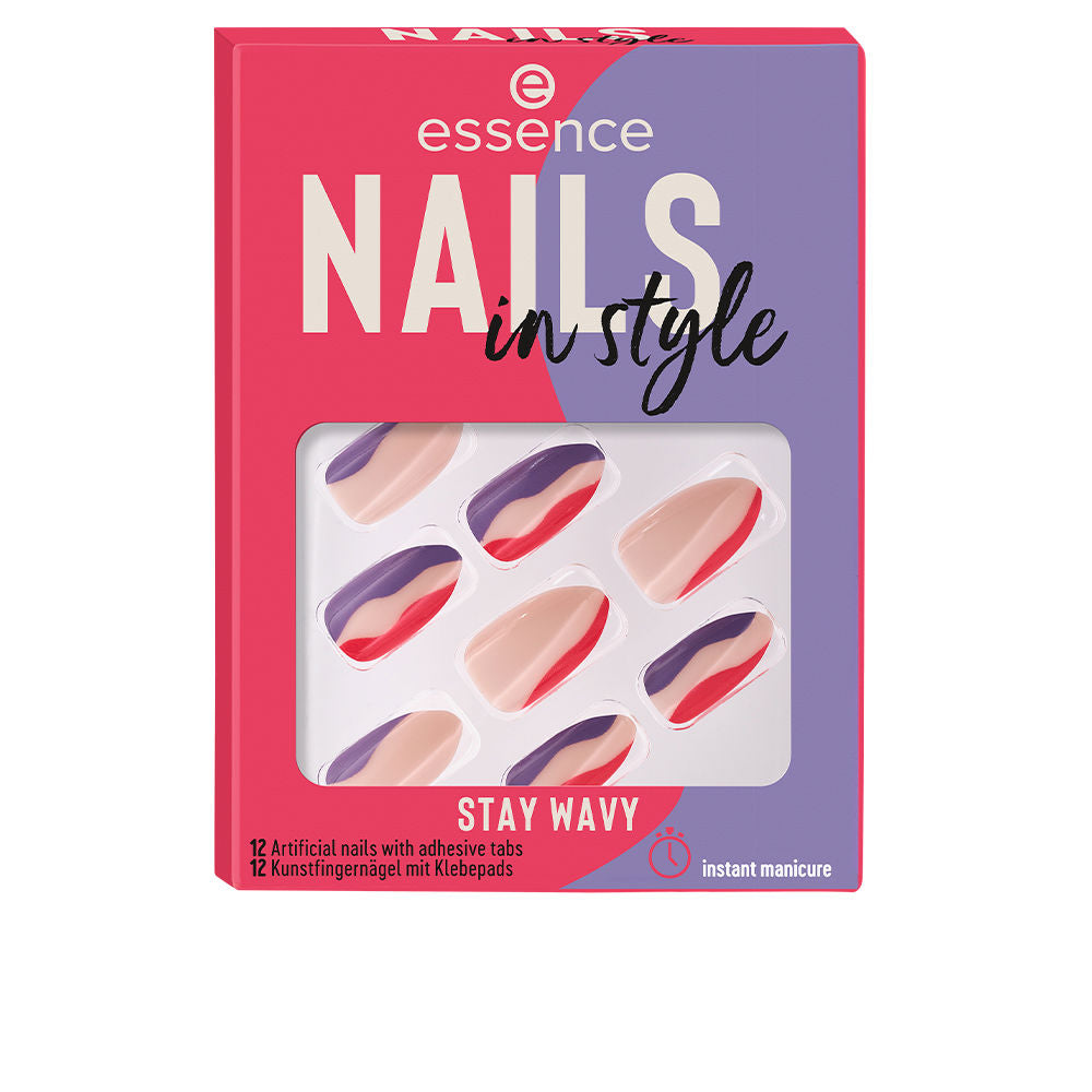 ESSENCE NAILS IN STYLE uñas artificiales #stay wavy