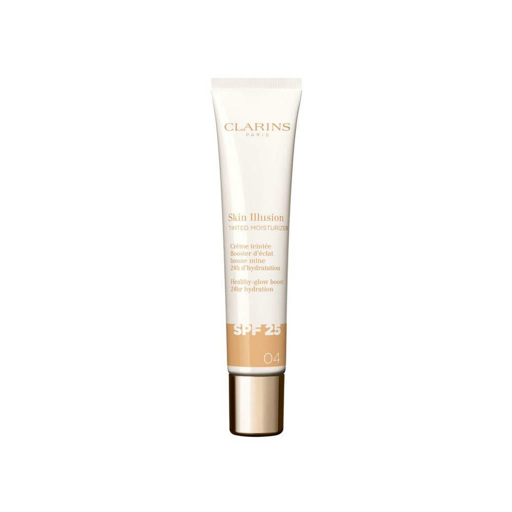 CLARINS SKIN ILLUSION TINTED MOISTURIZER trattamento anti-età illuminante colorato SPF 25 #04 40 ml