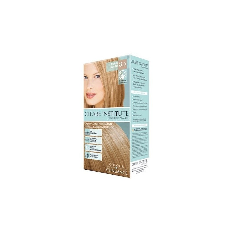 CLEARÉ INSTITUTE COLOUR CLINUANCE capelli delicati #8.0-biondo chiaro 1 unità