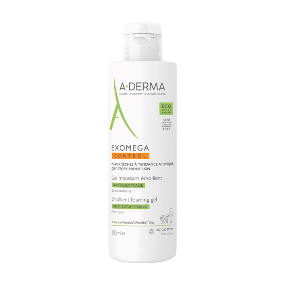 A-DERMA EXOMEGA CONTROL emollient foaming gel 500 ml