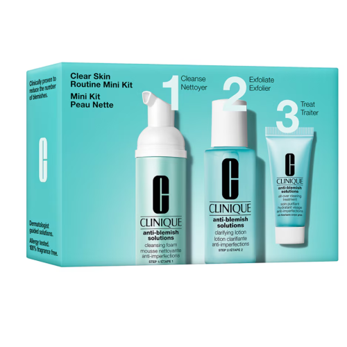 CLINIQUE ANTI-BLEMISH SOLUTIONS 3-STEP SKIN CARE SYSTEM CASE 3 pcs