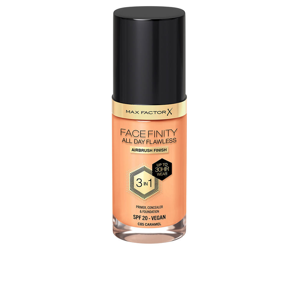 MAX FACTOR FACEFINITY 3IN1 primer, concealer &amp; foundation #85-caramel 30 ml
