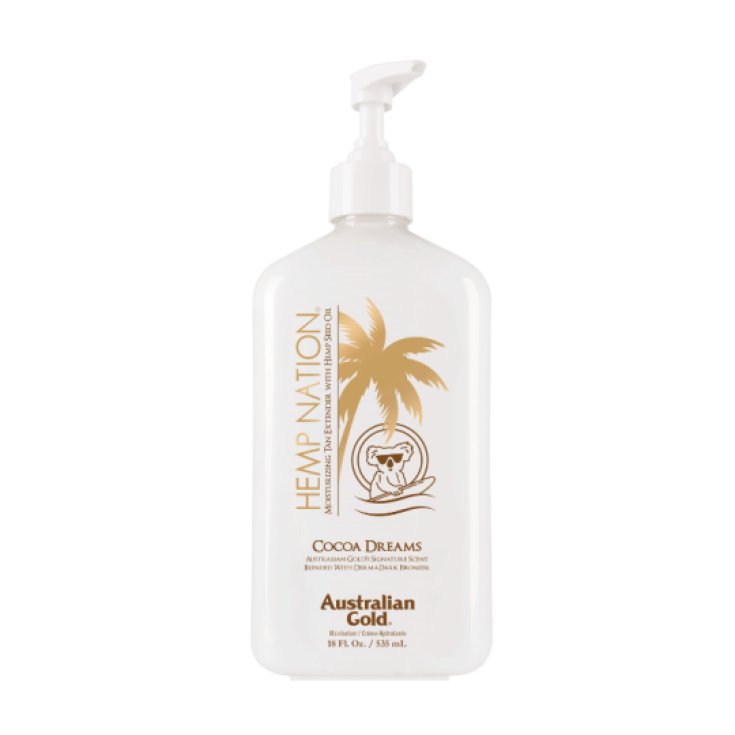 AUSTRALIAN GOLD HEMP NATION COCOA lait hydratant prolongateur de bronzage 535 ml