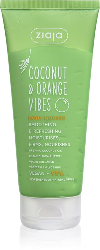 ZIAJA COCONUT &amp; ORANGE VIBES softening and refreshing body mousse 200 ml