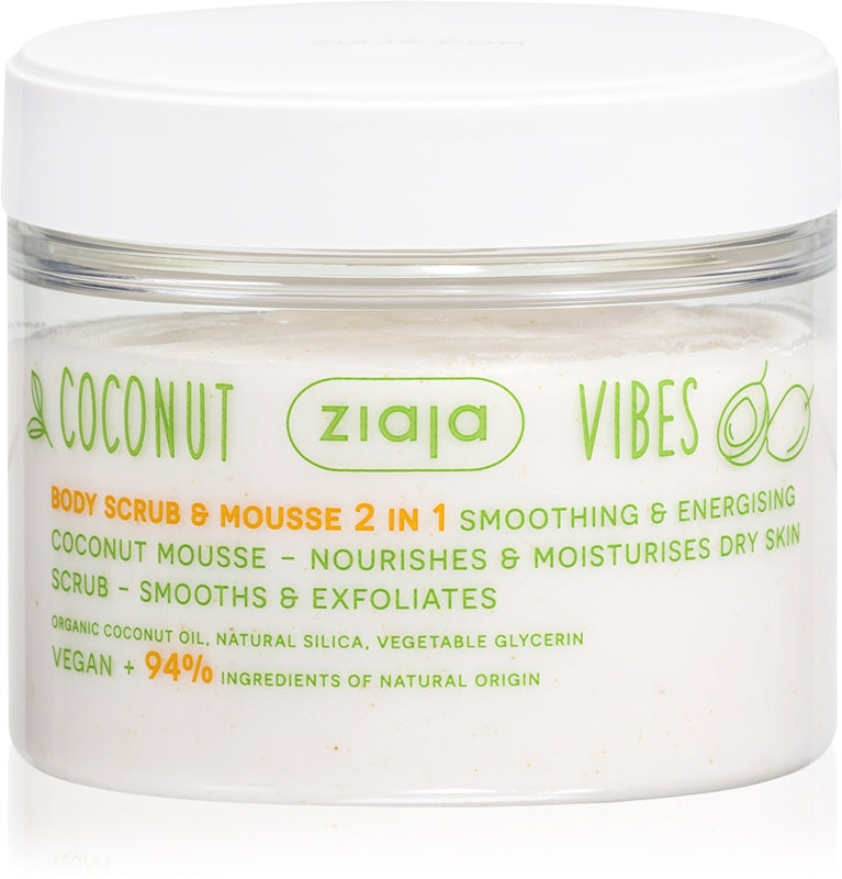 ZIAJA COCONUT & ORANGE VIBES scrub e mousse corpo 2 in 1 270 ml