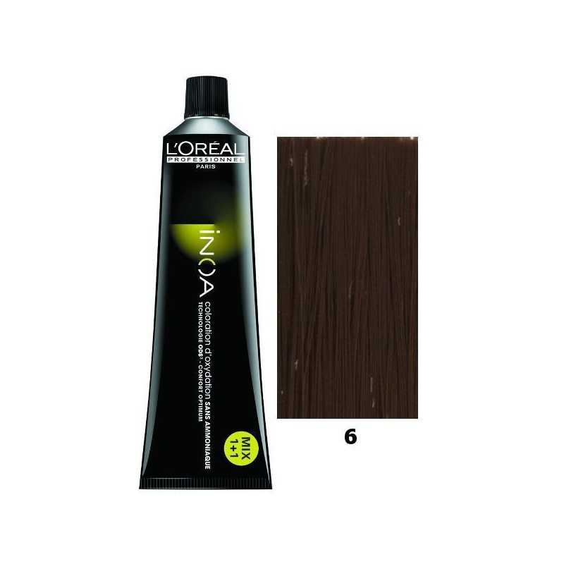 L'ORÉAL PROFESSIONNEL PARIS INOA coloration d'oxydation sans ammonia #6 60 gr