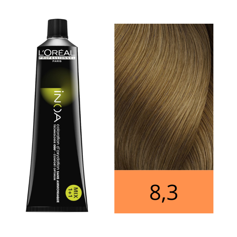 L'ORÉAL PROFESSIONNEL PARIS INOA colorazione permanente senza ammoniaca #8.3 60 gr