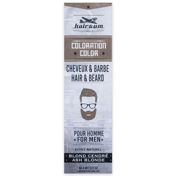 Coloration BARBE ET CHEVEUX HAIRGUM #6.1-Blond Cendré 60 gr