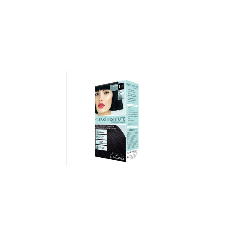 CLEARÉ INSTITUTE COLOUR CLINUANCE capelli delicati #1.0-nero 1 unità