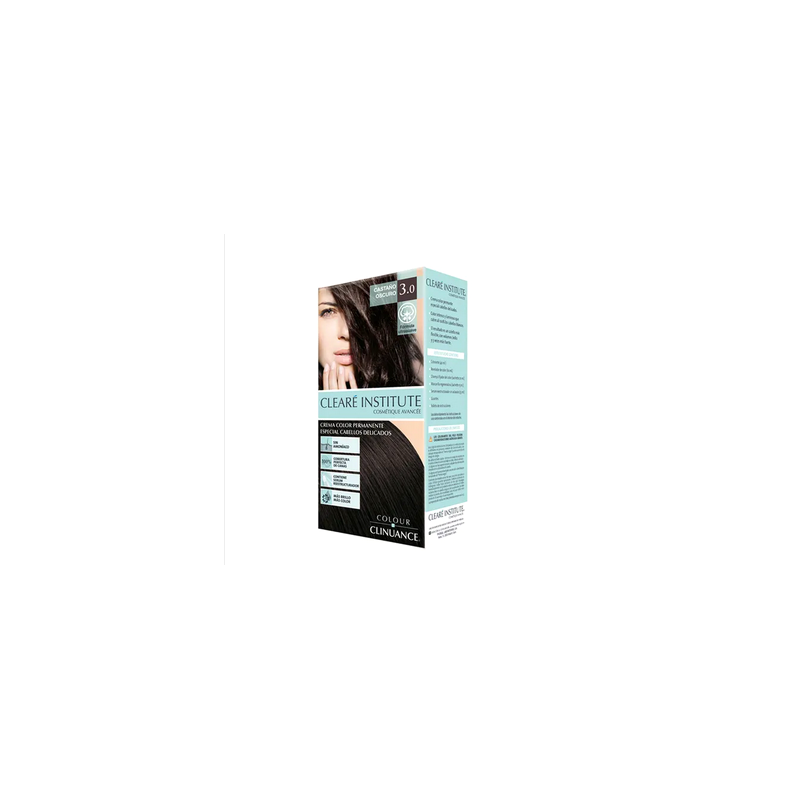 CLEARÉ INSTITUTE COLOUR CLINUANCE cheveux délicats #3.0-brun foncé 1 u