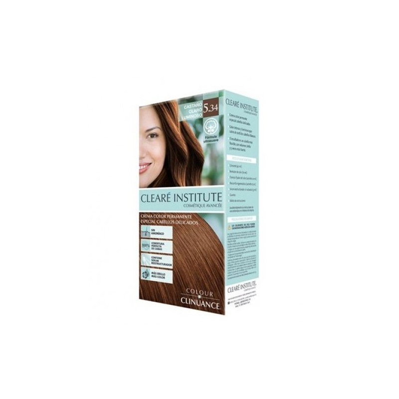 CLEARÉ INSTITUTE COLOUR CLINUANCE cheveux délicats #5.34-châtain clair lumineux 1 u