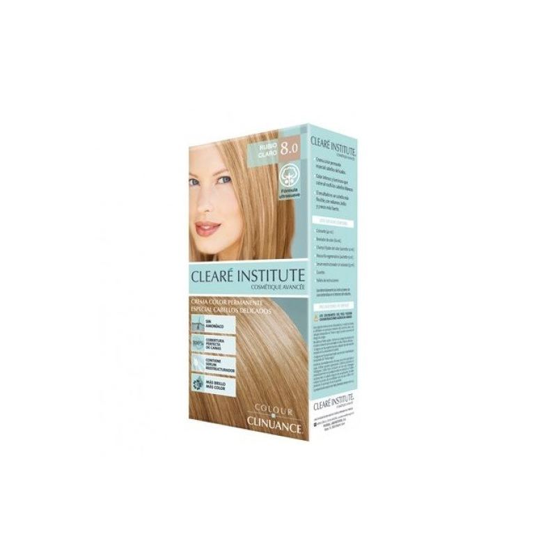 CLEARÉ INSTITUTE COLOUR CLINUANCE capelli delicati #8.0-biondo chiaro 1 unità