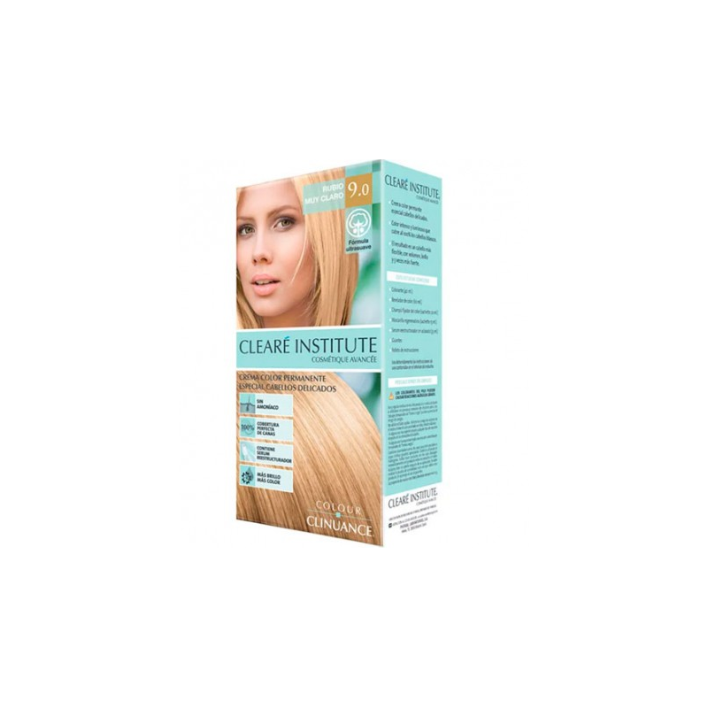CLEARÉ INSTITUTE COLOUR CLINUANCE cheveux délicats #9.0-blond très clair 1 unité