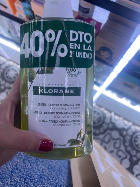 KLORANE AL CEDRO shampoo leggero per capelli normali/grassi duo 2 x 400 ml