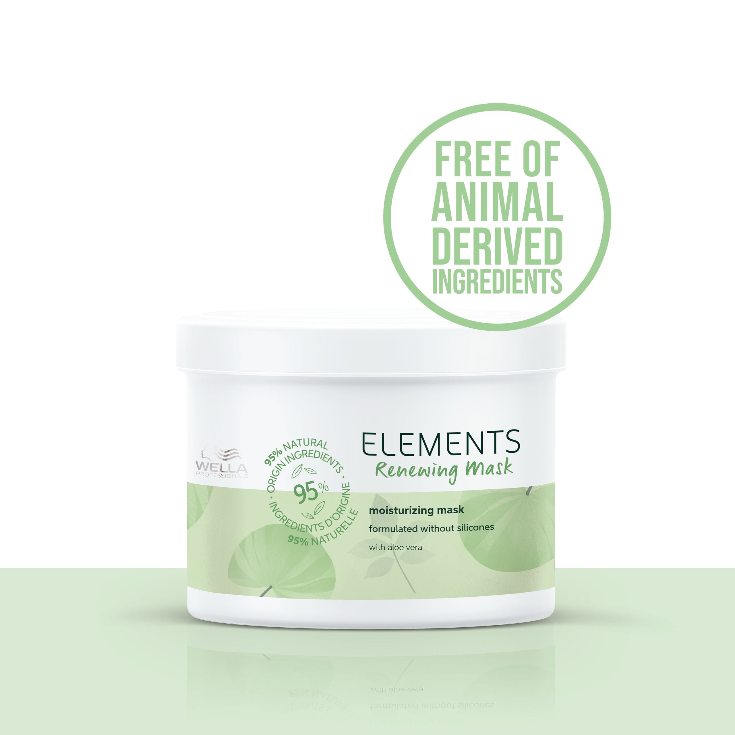 WELLA PROFESSIONALS ELEMENTS Masque Hydratant Renouvelant Sans Silicone Tous Types de Cheveux 500 ml