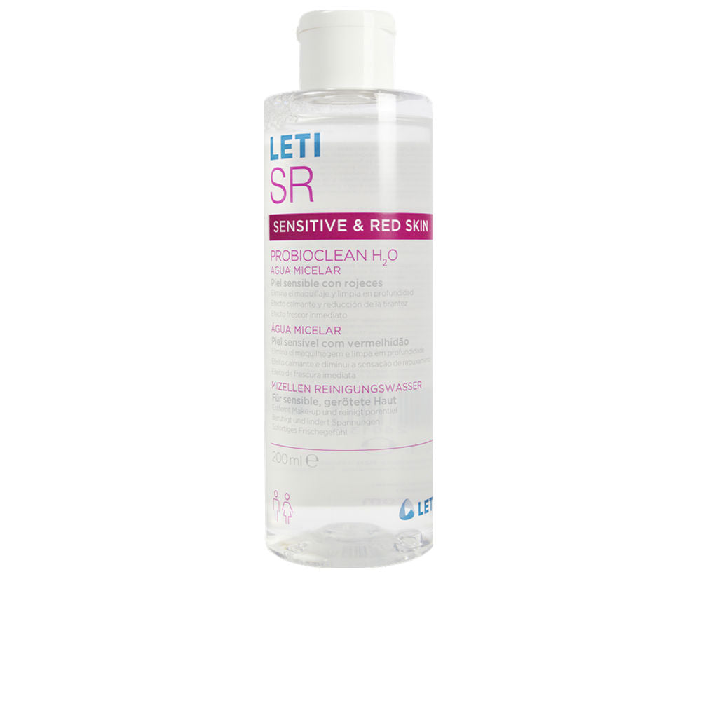 LETI PHARMA LETISR SENSITIVE &amp; RED SKIN PROBIOCLEAN H2O micellar water 200 ml