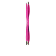 BETER DUPLY Double-ended Fine/Oblique Tweezers #fuchsia 1 pcs