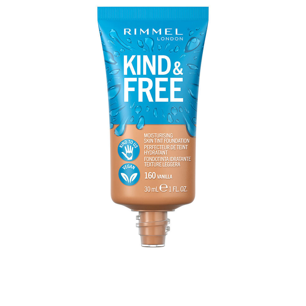 RIMMEL LONDON KIND & FREE skin tint foundation #160-vanilla