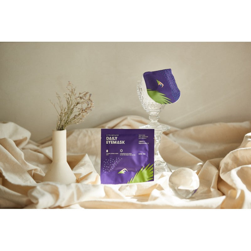 STEAMBASE MASQUE YEUX QUOTIDIEN lavande bleu eau 1 u
