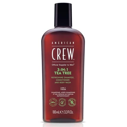 AMERICAN CREW TEA TREE 3 in 1 shampoo, conditioner and body wash 100 ml