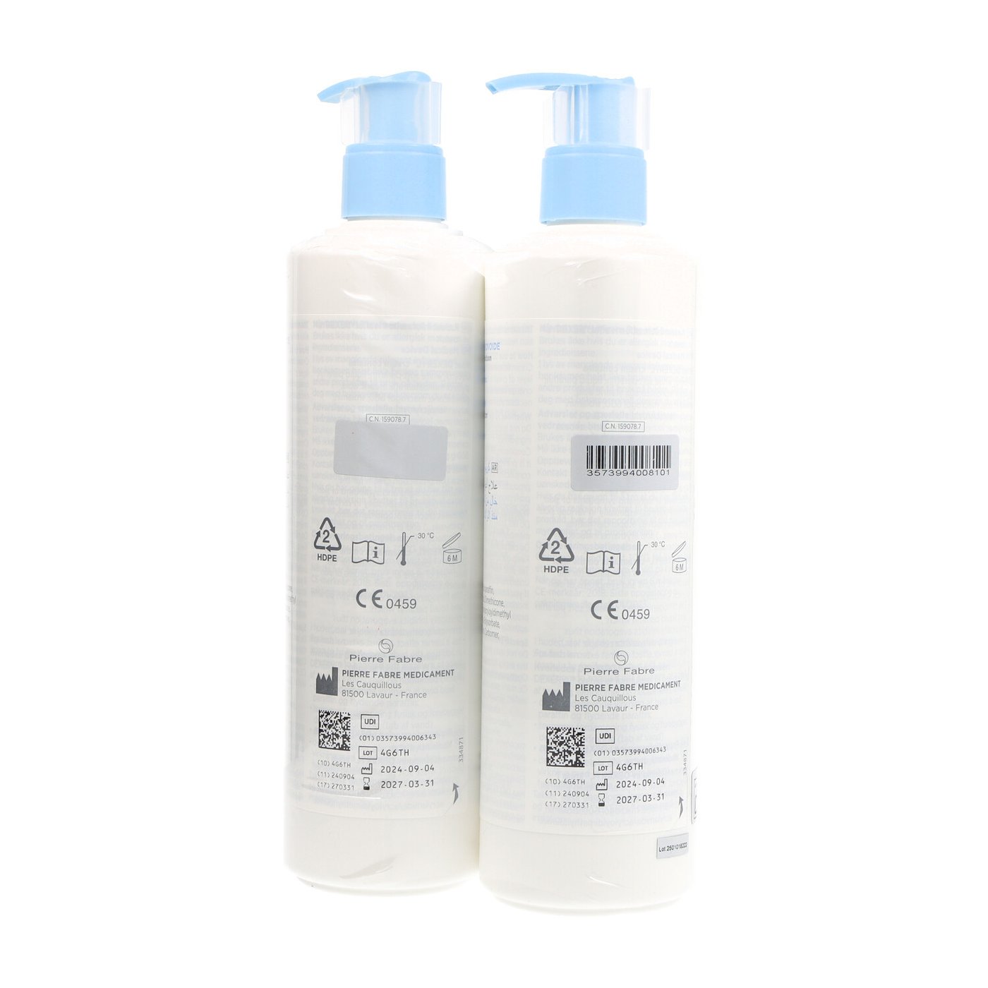 DEXERYL CRÈME ÉMOLLIENTE lot de 2 x 500 g