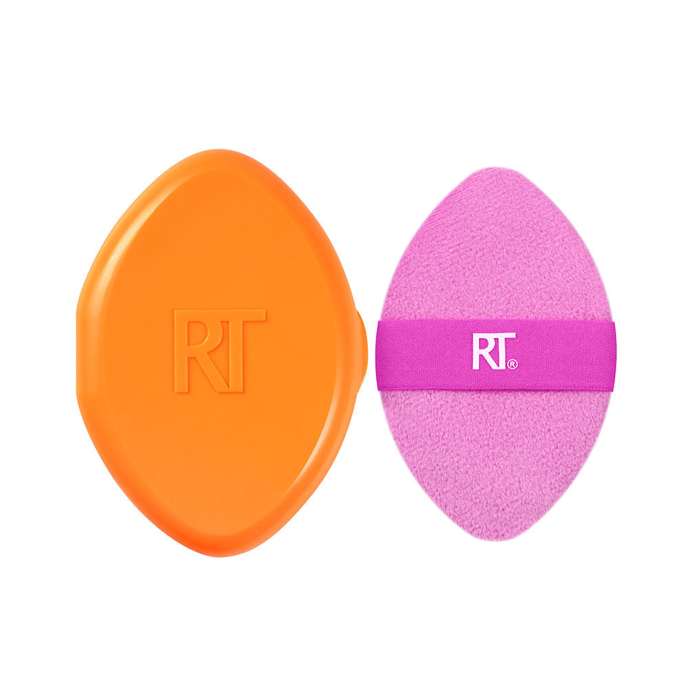 REAL TECHNIQUES MIRACLE 2 IN 1 powder puff + travel case 2 u