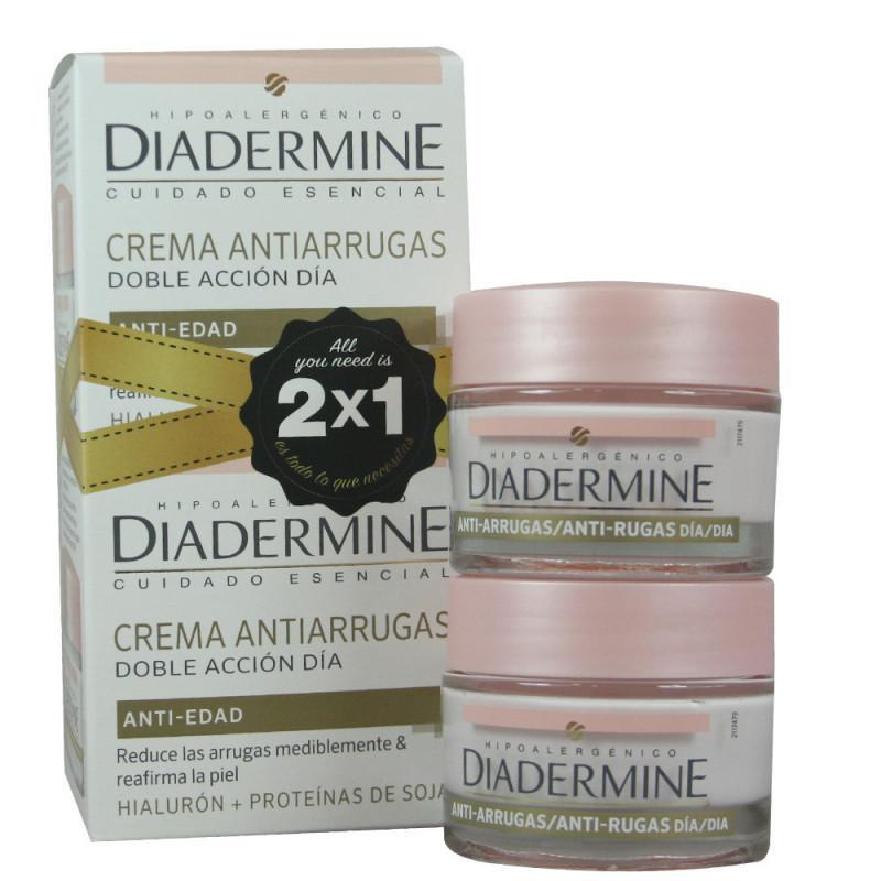 DIADERMINE CRÈME DE JOUR ANTI-RIDES DOUBLE ACTION lot