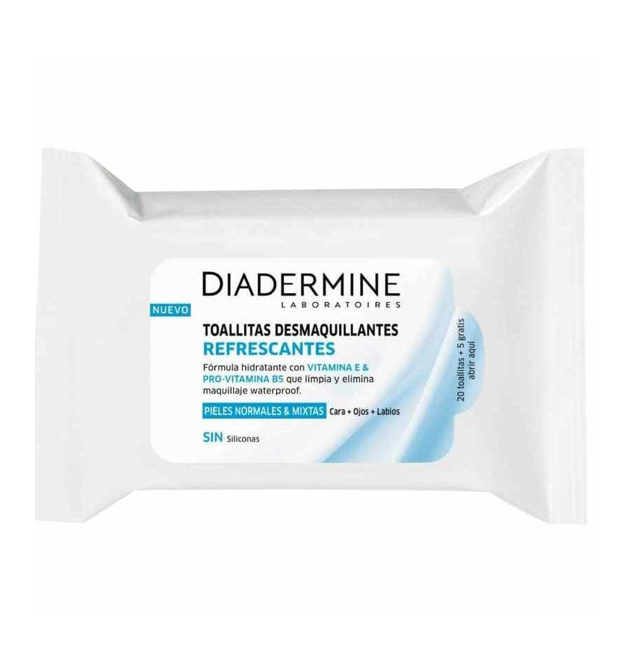 DIADERMINE SALVIETTE STRUCCANTI per pelli normali-miste 25 pz