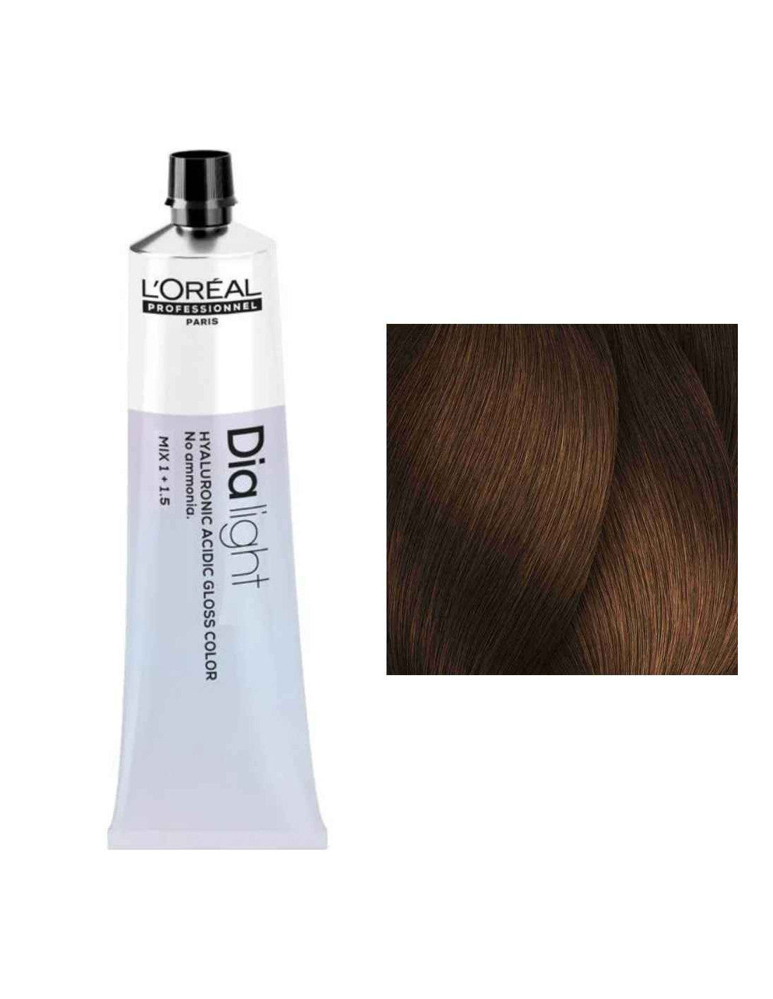 L'ORÉAL PROFESSIONNEL PARIS DIA LIGHT gel-crema acida senza ammoniaca #6.34 60 ml