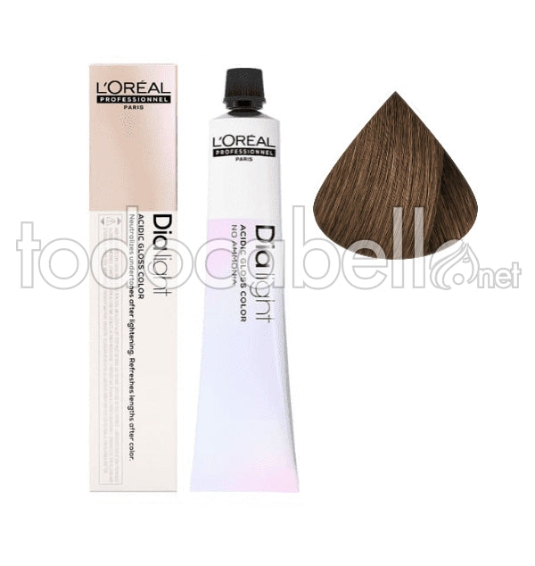 L'ORÉAL PROFESSIONNEL PARIS DIA LIGHT gel-crème acide sans ammoniaque #7,8 50 ml