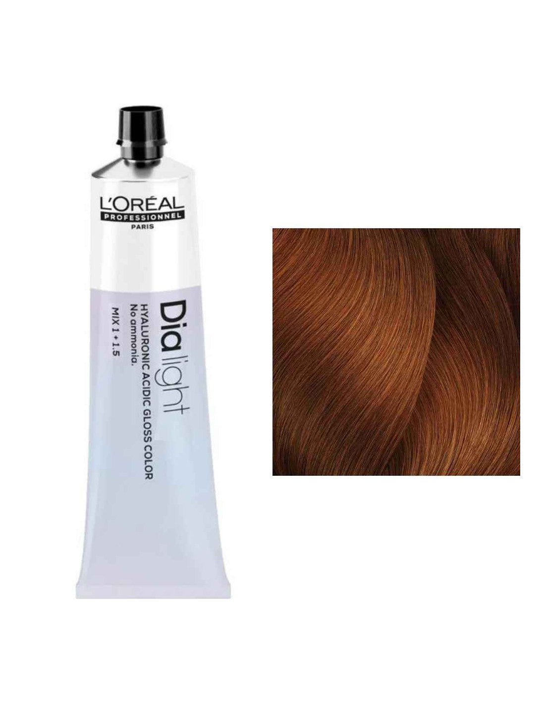 L'ORÉAL PROFESSIONNEL PARIS DIA LIGHT gel-crema acida senza ammoniaca #7.43 60 ml
