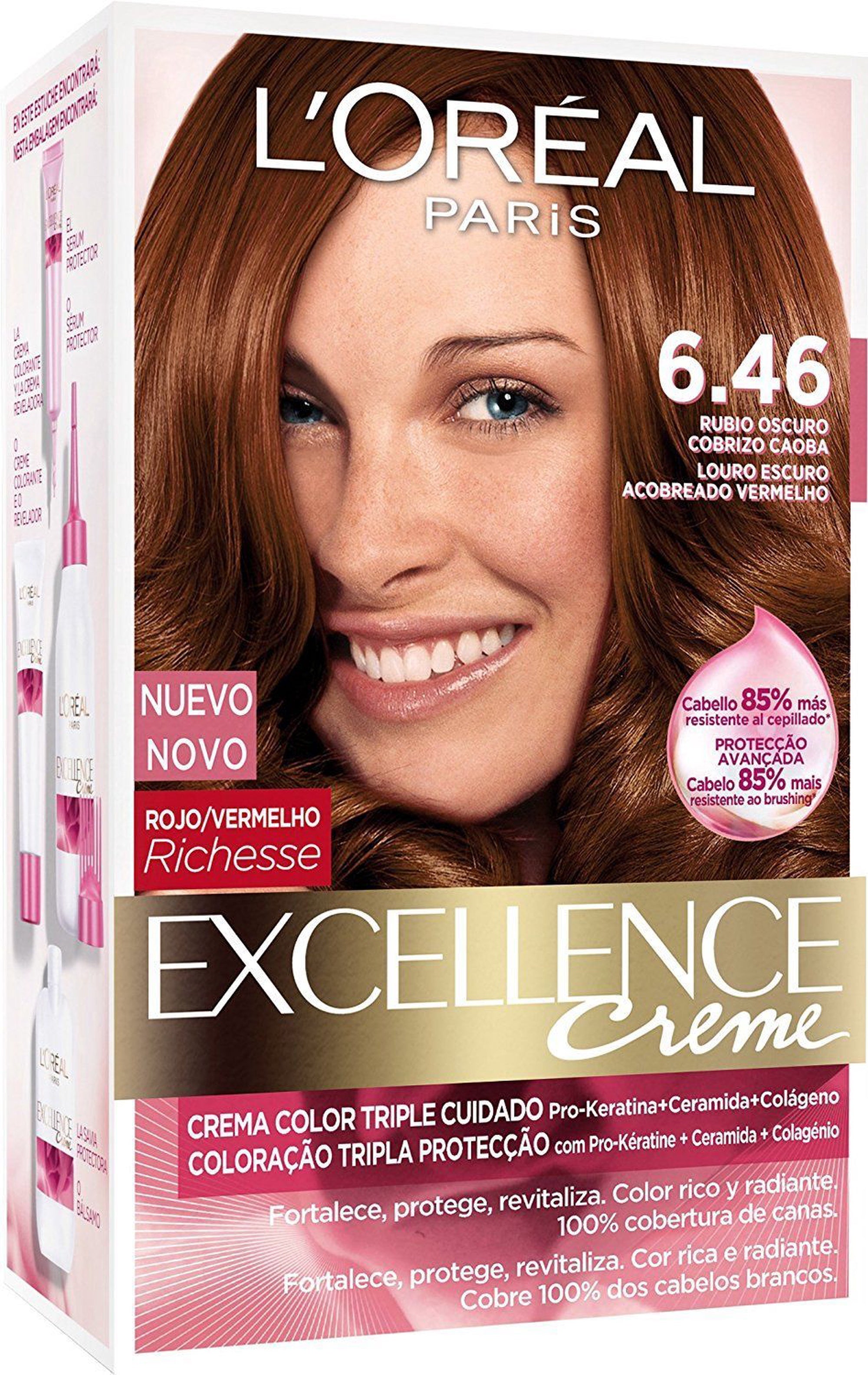 L'ORÉAL PARIS EXCELLENCE Tinta in crema n. 6.46 - biondo mogano ramato scuro 192 ml