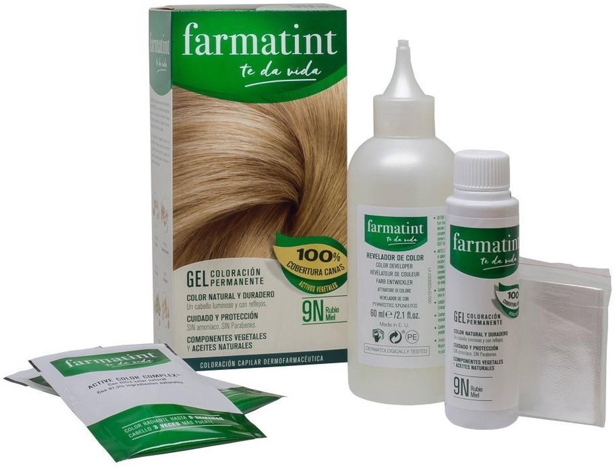 FARMATINT GEL colorazione permanente #9n-biondo miele 5 unità