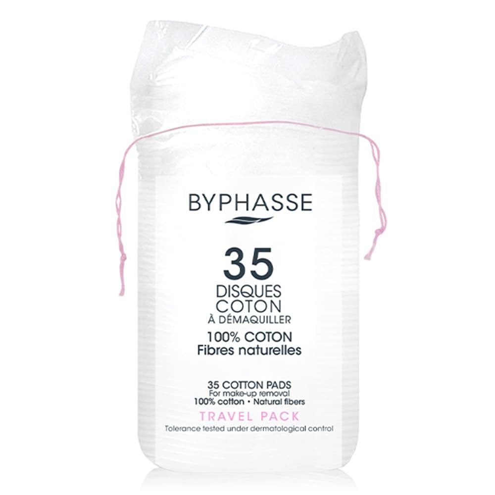 BYPHASSE DISQUES DEMAQUILLANTS en coton 120 unités